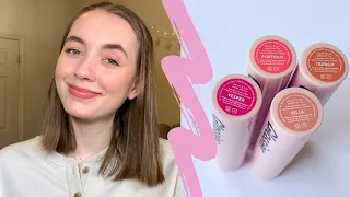 NEW Glossier UltraLip | Lip Swatches, Review, and Comparisons | Discount Code!
