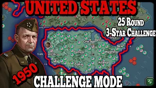 💥 CHALLENGE USA 1950 FULL WORLD CONQUEST! 25 Round 3-Star Challenge 💥