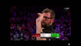 Michael Smith misses a 170 and James Wade hits a 160 - 2022