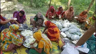 50 Wax Gourd Cooking For Full Village Peoples - Special Sweet Recipe By Village Women