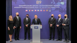 Wypowiedzi Prezydentów na zakończenie szczytu B9