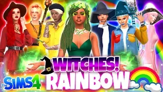 🔮RAINBOW WITCHES!🔮 - Sims 4 CAS Challenge!
