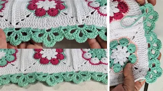 Crohet Border Video Tutorial, Easy Crochet Border Edging for Blankets, Crochet Edging for Shawls!