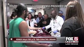 UMC honors teen organ donor