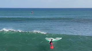 Epic wing foil surfing kauai ft Makali'i riding fone sk8