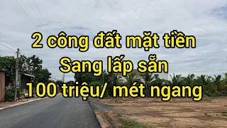 bán 2 công đất được sang lấp sẵn mặt tiền đường nhựa ở hồng ngự đồng tháp