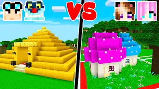 COSTRUISCO LA CASA PICCOLISSIMA SU MINECRAFT! 🍄 - Sfida di Case