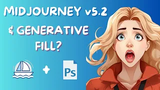 New Midjourney v5.2 (Zoom Out Feature) + Photoshop Generative Fill Tutorial for Beginners