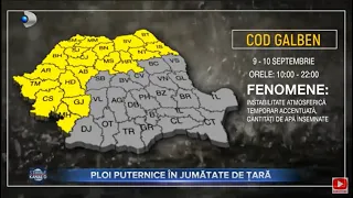 Stirile Kanal D (09.09.2022) - Ploi puternice in jumatate de tara | Editie de pranz