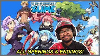 First Time Reacting to ALL That Time I Got Reincarnated as a Slime Openings & Endings 1-4