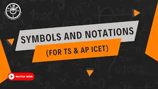 Symbols and Notations for TS ICET and AP ICET and Other State Level Entrance Exams