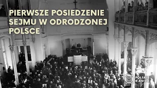 Parlamentarzyści Sejmu Ustawodawczego po raz pierwszy w ławach poselskich