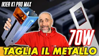 TAGLIARE IL METALLO CON UN LASER A DIODO da 70w???  Ikier K1 pro max  recensione