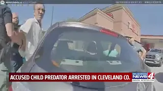 Bodycam footage shows arrest of alleged Oklahoma child predator