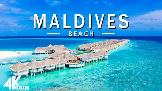 FLYING OVER MALDIVES (4K UHD) - Relaxing Music Along With Beautiful Nature Videos - 4K Video HD