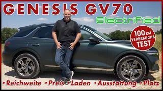 Genesis Electrified GV70 - Verbrauch Reichweite Laden - Was kann das Elektro SUV? 100 km Test | 2023