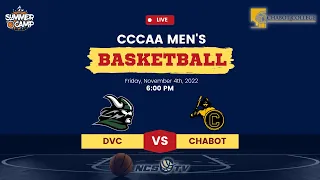 Diablo Valley vs Chabot College Men's Basketball LIVE 11/4/22