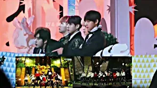 BTS REACTION TO BLACKPINK/PLAYING WITH FIRE/MMA 2016