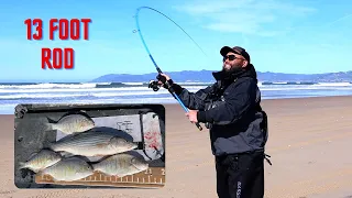 Fishing the Longest Rod I've fished for surf perch with a SURPRISE CATCH