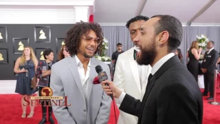 Los Rakas at the 59th Annual Grammy Awards