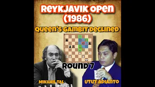 there he goes again. | Tal vs Adianto, 1986 | #chessclub0