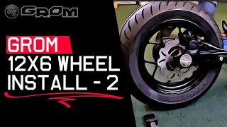 TRS GROM WHEELS PART TWO- PREPPING GROM FOR REAR WHEEL