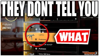 THE DIVISION 2 WONT TELL YOU THIS! SECRET BEHIND HOW YOU GET THESE ITEMS & THE EXPERTISE TABLE!