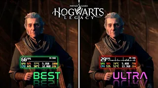 Hogwarts Legacy All graphics settings compared with Ascendio | Best settings