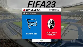 Fifa 23 Hertha BSC vs. SC Freiburg - Bundesliga Match [Fifa 23 Gameplay] [Ps4]