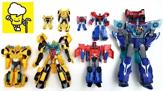 Transformers Robots in Disguise Optimus Prime Bumblebee different size Toysトランスフォーマー 變形金剛