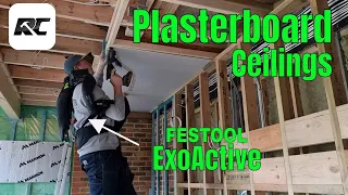 Plasterboard ceiling. We feature the ExoActive from Festool