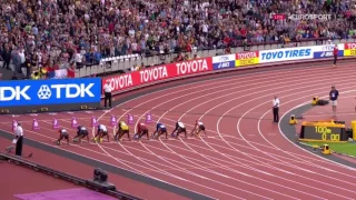 Usain Bolt Beaten in 100m Semifinal, Heads into Final