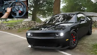 1100HP Dodge Challenger SRT Demon - Forza Horizon 5 | Logitech g29 gameplay