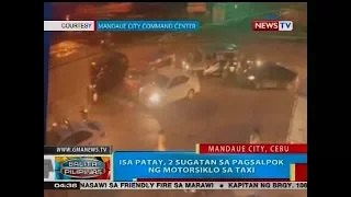 BP: Isa patay, 2 sugatan sa pagsalpok ng motorsiklo sa taxi