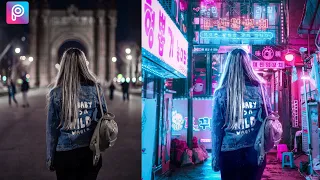 Cara Edit Foto CYBERPUNK di Picsart - Picsart Editing Tutorial