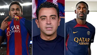 Xavi SPEAKS on Neymar, Ousmane Dembele & Ansu Fati's future