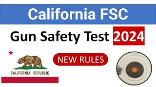 Gun Safety Certificate California Practice Test 2024 NEW RULES 🎯Firearms Safety Certificate