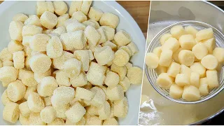 Homemade Pasta: no-potato Gnocchi.