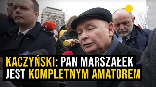 Jarosław Kaczyński: pan marszałek jest kompletnym amatorem