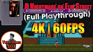 A Nightmare on Elm Street Playthrough | 1990 NES LJN/Rare | Video Games 101