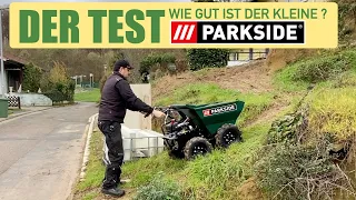 Der Parkside Dumper PDU300 A1 TEST ! Was kann der kleine schleppen?