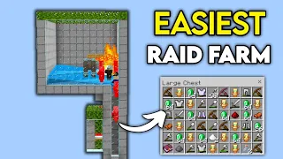 Easiest Raid XP Farm in Minecraft Bedrock 1.20! (Infinite XP)