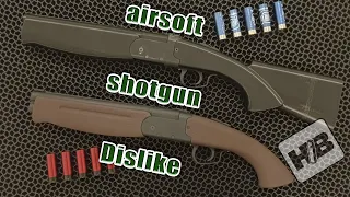 Airsoft shotgun "Dislike" (on a 3D printer)