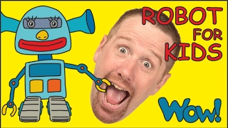 Robot for Kids playing with Steve and Maggie | English stories for Children | Wow English TV