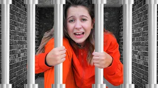 CAUGHT MY SISTER IN A MINIATURE JAIL FOR 24 HOURS!!