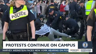 Officers injured while removing protesters from the University of Wisconsin