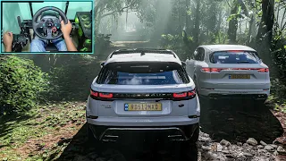 Range Rover Velar & Porsche Cayenne Turbo Forza Horizon 5 Realistic Driving | Logitech G29 Gameplay