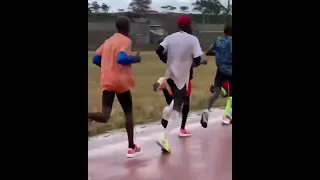Eliud Kipchoge Training at Eldoret Sports Stadium, Kenya