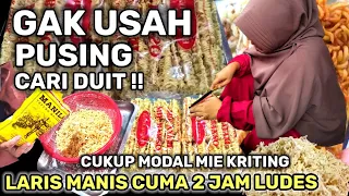 GAK NYANGKA CUMA 2 JAM LANGSUNG LUDES, MINIM PESAING CUMA Modal Mie Telor Dibikin Unik. IDE USAHA