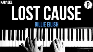 Billie Eilish - Lost Cause Karaoke  Acoustic Piano Karaoke